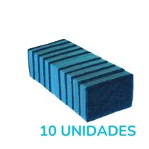 Esponja Dupla Face Azul - Pacote com 10 ou 100 Unidades para Limpeza Segura Esponja Dupla Face Azul - Pacote com 10 ou 100 Unidades para Limpeza Segura