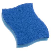 Esponja Dupla Face Louças Delicadas Azul Scotch Brite 3M. Limpeza suave, sem riscos ou arranhões