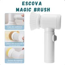 Esponja Elétrica Multifuncional Recarregável Porta Detergente Compacta Louças Banheiro
