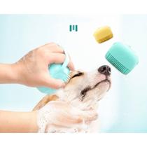 Esponja/ Escova Para Banho PET -Silicone com Dispensador Sabonete liquido/ Shampoo-Super Macia PET - tophouse