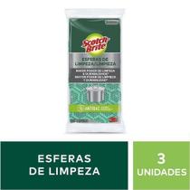 Esponja Esferas de Limpeza SCOTCH-BRITE com 3 Unidades 3M