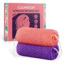 Esponja Esfoliante Corporal CLEANGOR African Net Sponge 2 Peças Esponja Esfoliante Corporal CLEANGOR African Net Sponge 2 Peças