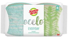Esponja esfoliante Scotch-Brite ocelo No Scratch, 6 unidades (pacote com 2)
