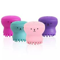 Esponja Esfoliante Silicone Limpeza Facial Polvo Rosa