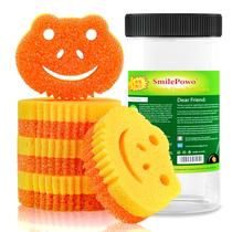 Esponja esfoliante SmilePowo para cozinha com temperatura controlada, pacote com 5