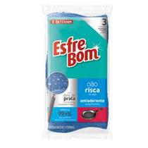 Esponja Esfrebom Não Risca 3Un