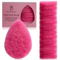 Esponja facial BS-MALL esfoliante para limpeza profunda 12 unidades