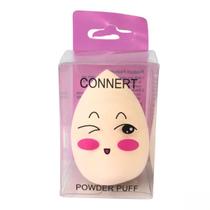 Esponja Facial Maquiagem Formato Coxinha Powder Puff Nude
