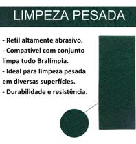 Esponja Fibra Limpeza Pesada 10x25 cm Kit com 4 unidades