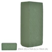 Esponja floral tijolo (verde) 23x7x10cm para arranjos - Flor Arte