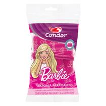 Esponja Infantil Condor Para Banho da Barbie Formato de Bolsa Com Alça
