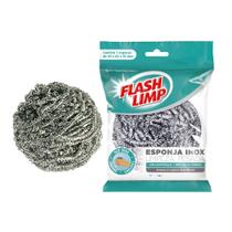 Esponja Inox Resistente Limpeza Pesada Flash Limp - Flashlimp
