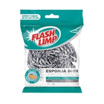 Esponja Limpeza Pesada Flash Limp . / Kit C/ 10 Unidades
