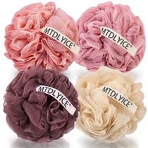 Esponja Loofah MTDLYICE XXL Large 100g, pacote com 4 para homens Red Soil