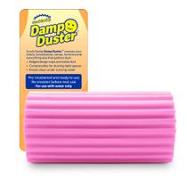 Esponja mágica de limpeza de poeira Damp Duster Scrub Daddy rosa Esponja mágica de limpeza de poeira Damp Duster Scrub Daddy rosa