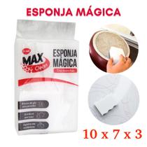 Esponja Mágica Max Clean Branca Tira Mancha Limpa Riscos Limpeza Profunda Bucha De Melamina Multiuso - Nibus