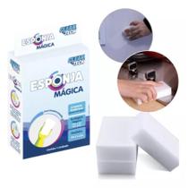 Esponja Mágica Melamina Clean Tech Limpa Tudo 10cn x 6cm x 2cm