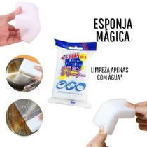 Esponja Mágica Melamina Limpeza Tira Mancha Não Risca Limpa Tudo Bucha Buchinha Mágica