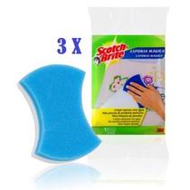Esponja mágica scotch brite - h0002325936 3m kit 3 peças