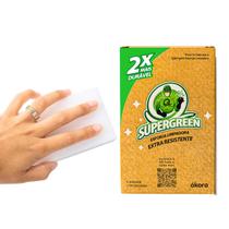 Esponja Mágica Supergreen Ákora Limpadora Extra Resistente para paredes, azulejo e couro