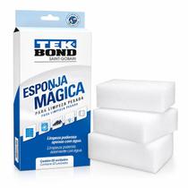 Esponja Magica Tekbond Limpeza Pesada Doméstica 3 Unidades - Unica Único Esponja Magica Tekbond Limpeza Pesada Doméstica 3 Unidades - Unica Único