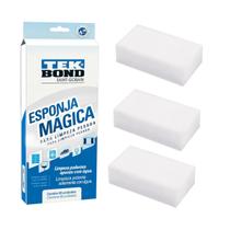 Esponja Magica Tekbond Limpeza Pesada Pacote com 3 Unidades - Unica Único Esponja Magica Tekbond Limpeza Pesada Pacote com 3 Unidades - Unica Único