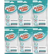 Esponja Mágica Tira Mancha c/ 6 Unidades Flash Limp