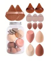 Esponja Maquiagem Facial Beauty Blender Frasco c/ 14 Peças Esponja Maquiagem Facial Beauty Blender Frasco c/ 14 Peças