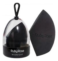 Esponja Maquiagem Ruby Rose Base Contorno Corretivo Chanfrad Cor Preto Tamanho da esponja Grande HB- Esponja Maquiagem Ruby Rose Base Contorno Corretivo Chanfrad Cor Preto Tamanho da esponja Grande HB-