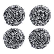 Esponja Metálica Para Limpeza Pesada Multiuso Kit 4 Peças