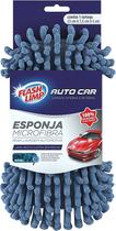 Esponja Microfibra Automotiva, Azul Petróleo, AUT9423, Flash Limp