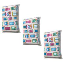 Esponja Microfibra Mágica Decorada 3u P/ Vidros Janelas