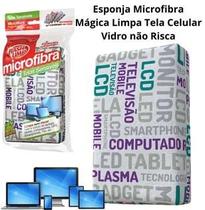 Esponja Microfibra para limpar Telas Sensíveis, sem riscar