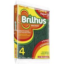 Esponja Multiuso Bettanin Brilhus - 4 Embalagens com 60 unidades Esponja Multiuso Bettanin Brilhus - 4 Embalagens com 60 unidades
