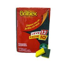 Esponja Multiuso Brilhex Leve 12 Pague 10 Proteção Antibacteriana e Alta Eficiência na Limpeza