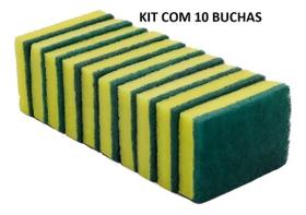 Esponja Multiuso Dupla Face Espuma De Poliuretano Kit 10 Unidades