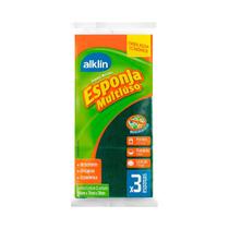 Esponja Multiuso Dupla Face Kit Com 3 Unidades Antibacteriana Esponja Multiuso Dupla Face Kit Com 3 Unidades Antibacteriana