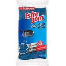 Esponja Multiuso Nao Risca Esfrebom 3 Unidades 4563 Esponja Multiuso Nao Risca Esfrebom 3 Unidades 4563