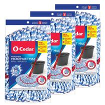 Esponja Multiuso O-Cedar MicroTwist MAX Reposição de Cabeça de Esfregona Pacote com 3