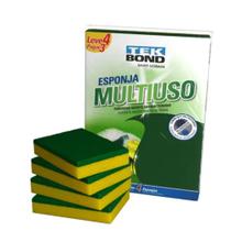 Esponja Multiuso Tekbond - Kit com 4 Unidades Dupla Face (Limpeza Pesada + Delicada) Esponja Multiuso Tekbond - Kit com 4 Unidades Dupla Face (Limpeza Pesada + Delicada)
