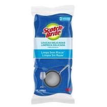 Esponja Não Risca Scotch-Brite Azul - 3 Unidade