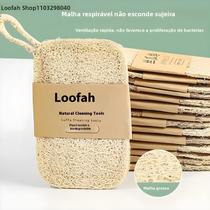 Esponja Natural De Bucha (Luffa) - Kit Com 6 Unidades Para Limpeza De Louças, Panelas E Manchas De