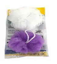 Esponja para Banho Nylon c/2 Roxo e Branco