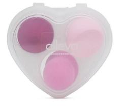 Esponja para Maquiagem - Case Coracao com 3un em cores Sortidas Alleva Esponja para Maquiagem - Case Coracao com 3un em cores Sortidas Alleva