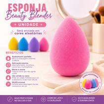 Esponja Para Maquiagem de Pó/Base Gota da Água Cores Variadas - Shin Care Esponja Para Maquiagem de Pó/Base Gota da Água Cores Variadas - Shin Care