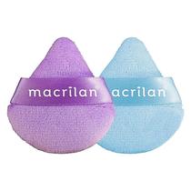 Esponja para maquiagem puff triangular Macrilan 2 unidades