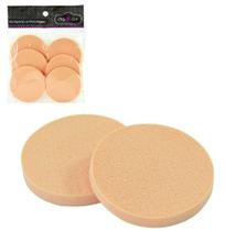 Esponja Para Maquiagem Redonda Kit Com 6 Pecas Na Solapa - Wincy Esponja Para Maquiagem Redonda Kit Com 6 Pecas Na Solapa - Wincy