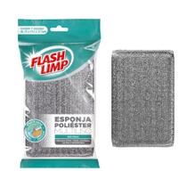Esponja Poliéster Limpa Sem Riscar Multiuso Flash Limp 1UN