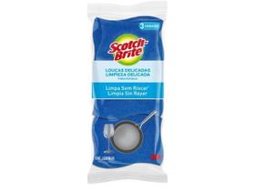 Esponja Scotch-Brite 3M Nao Risca Azul Pacote C/3 Unidades