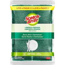 Esponja Scotch Brite Cozinha Verde e Amarelo Multiuso Bloco 4